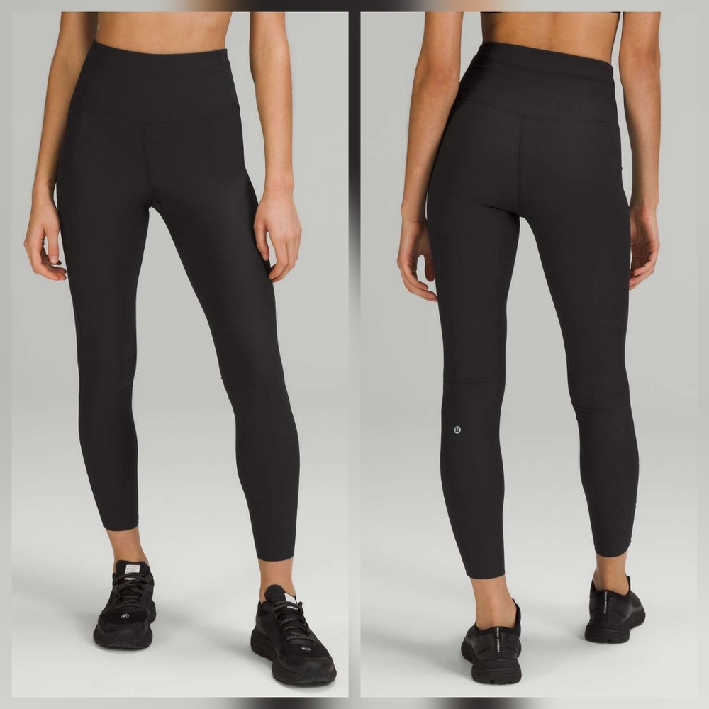 Lululemon Base Pace High-Rise Ribbed Tight 25" Black 6